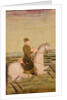 A Mughal Noble on Horseback, c.1700 by School Mughal