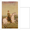 A Mughal Noble on Horseback, c.1700 by School Mughal