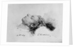 Frederic Chopin on his deathbed, 17th October 1849 by Antar Teofil Kwiatowski