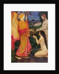 The Angel offering the fruits of the Garden of Eden to Adam and Eve by John Byam Liston Shaw