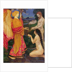 The Angel offering the fruits of the Garden of Eden to Adam and Eve by John Byam Liston Shaw