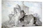Project for an artificial mountain in honour of the Festival of Reason to erected in a public garden at Bordeaux, 1795 by L. Dutourd