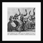 Theroigne de Mericourt whipped by a group of Parisian Jacobin women, 16th May 1793 by French School