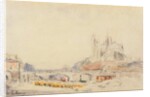 View of the Pont de la Tournelle and Notre-Dame de Paris by Albert-Charles Lebourg