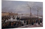 The Insurrection of the Decembrists at Senate Square, St. Petersburg on 14th December, 1825 by School Russian