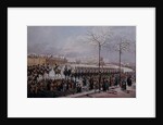 The Insurrection of the Decembrists at Senate Square, St. Petersburg on 14th December, 1825 by School Russian