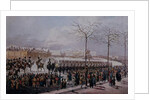 The Insurrection of the Decembrists at Senate Square, St. Petersburg on 14th December, 1825 by School Russian
