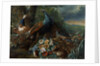Landscape with Peacock and Game by Italian School