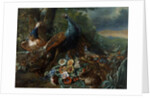 Landscape with Peacock and Game by Italian School