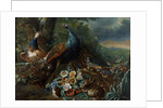 Landscape with Peacock and Game by Italian School