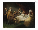 Camilla recovering from her swoon, illustration of a scene from 'Camilla', or 'A Picture of Youth'. by Henry Singleton