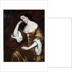 Portrait of a Lady, wearing a gold dress with red robes by Henry Anderton