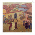 Jewish Wedding in Town by Tadeusz Makowski