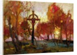 Landscape with a Cross by Tadeusz Makowski