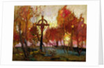 Landscape with a Cross by Tadeusz Makowski