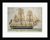 L'Inflexible Vaisseau de v. Rang de 90 Canons c.1835 by French School