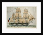 L'Inflexible Vaisseau de v. Rang de 90 Canons c.1835 by French School