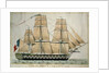 L'Inflexible Vaisseau de v. Rang de 90 Canons c.1835 by French School