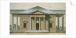 Design for a Tuscan Doric Garden Pavilion, c.1830 by English School