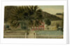 View of a Red House with a Picket Fence, 1854 by American School