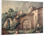 A Ruined Castle, c.1820 by French School