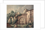 A Ruined Castle, c.1820 by French School