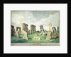 Stonehenge in it's Present State, an Anpedilunian Temple, 1821 by English School