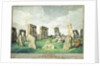 Stonehenge in it's Present State, an Anpedilunian Temple, 1821 by English School