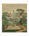 Birds in a Fountain in a Landscape Park, c.1840 by English School