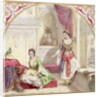 A Moorish Interior with Two Women, c.1840 by English School