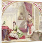 A Moorish Interior with Two Women, c.1840 by English School