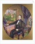 Portrait of a Young Man in a Victorian Interior, 1850 by Frederick William Lock