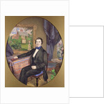 Portrait of a Young Man in a Victorian Interior, 1850 by Frederick William Lock