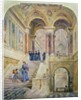 Design for the staircase of Leeds Town Hall, 1853-58 by Cuthbert Brodrick