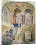 Design for the staircase of Leeds Town Hall, 1853-58 by Cuthbert Brodrick