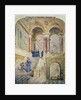 Design for the staircase of Leeds Town Hall, 1853-58 by Cuthbert Brodrick