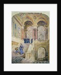 Design for the staircase of Leeds Town Hall, 1853-58 by Cuthbert Brodrick