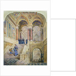 Design for the staircase of Leeds Town Hall, 1853-58 by Cuthbert Brodrick