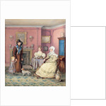 An English William IV Sitting Room in Late Summer, c.1830 by English School