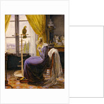 A Woman Feeding a Parrot in an Interior, c.1820 by French School