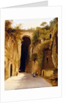 The Crypta Napoletana, beneath the Posillipo hill, Naples, c.1840 by Neapolitan School