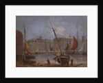 Dover Castle and Harbour, c.1830 by English School