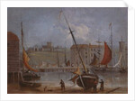 Dover Castle and Harbour, c.1830 by English School