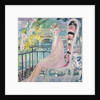 Portrait of Dolly Davis on a balcony in front of the old bridge of Alma by Jacqueline Marval