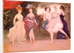 Four Dancing Girls on the Stage by Charles Edward Conder