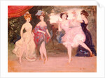 Four Dancing Girls on the Stage by Charles Edward Conder