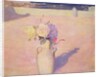 Flowers in a Vase against a background of Mustapha, Algiers, 1891 by Charles Edward Conder
