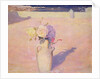 Flowers in a Vase against a background of Mustapha, Algiers, 1891 by Charles Edward Conder