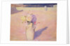 Flowers in a Vase against a background of Mustapha, Algiers, 1891 by Charles Edward Conder