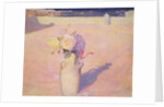 Flowers in a Vase against a background of Mustapha, Algiers, 1891 by Charles Edward Conder